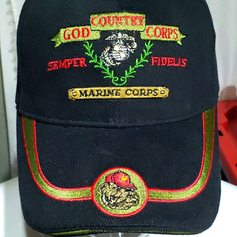 Vintage Military MARINES God Country Corps Hat